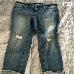 Torrid Size 22 Premium Boyfriend Distressed Jeans